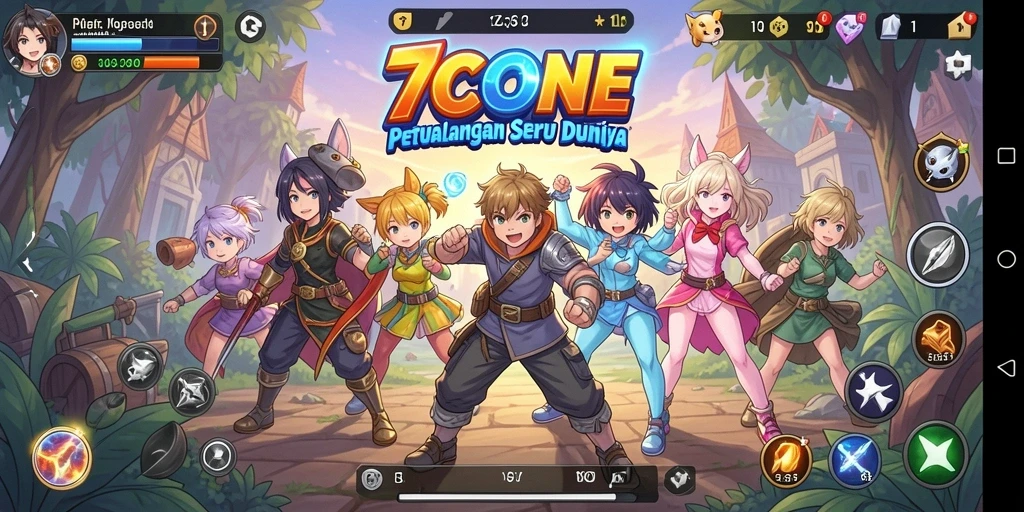 Gameplay mendebarkan dengan karakter Anime yang beragam.