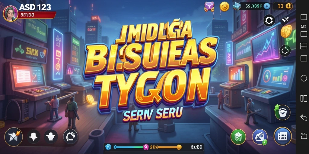 Tampilan menarik dari gameplay Tycoon yang menantang