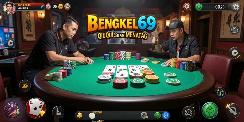 Tampilan gameplay QiuQiu yang seru dan interaktif di BENGKEL69.