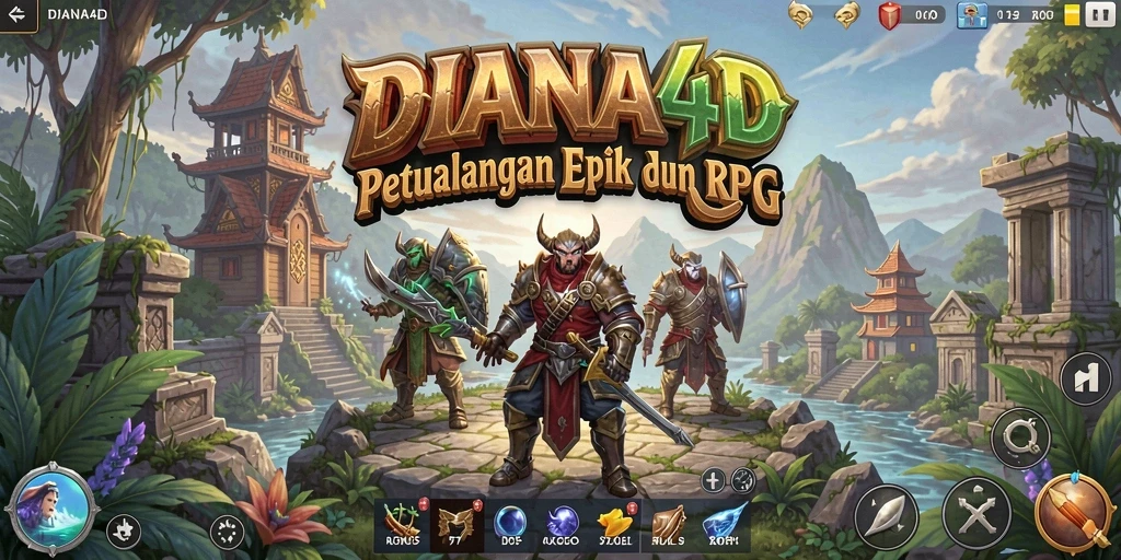 Tampilan gameplay DIANA4D yang menegangkan dan seru.