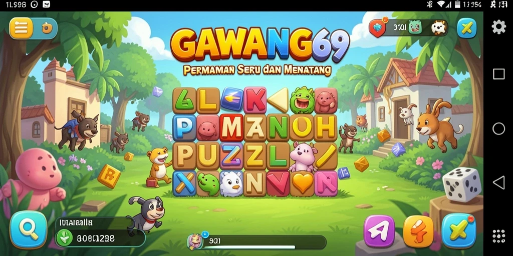 Screenshot GAWANG69 menampilkan aksi seru gameplay Puzzle.