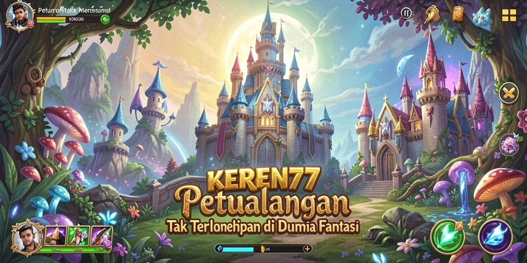 Tampilan gameplay seru dari KEREN77 di dunia petualangan.