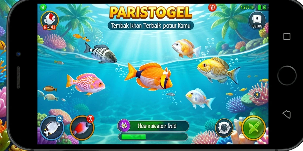 Menampilkan gameplay menarik dari PARISTOGEL dengan aksi menembak ikan.