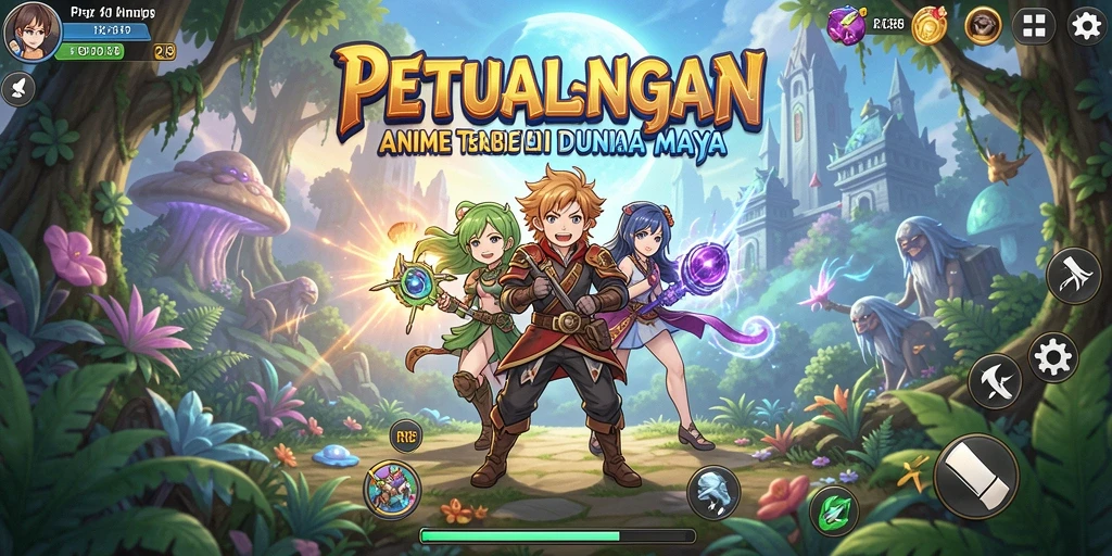 Tampilan gameplay menakjubkan dari RR89 dengan karakter anime tajam.