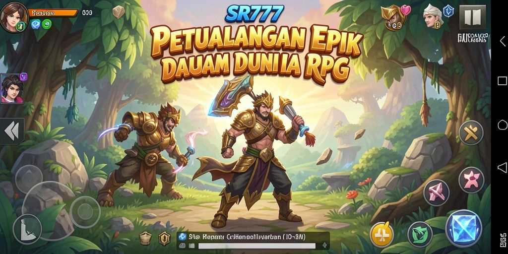 Tampilan gameplay menarik dengan karakter dan petualangan seru.