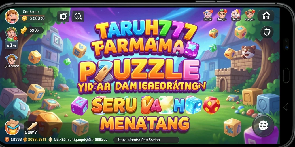 Tampilan gameplay Puzzle yang menarik dan menantang di TARUH777.