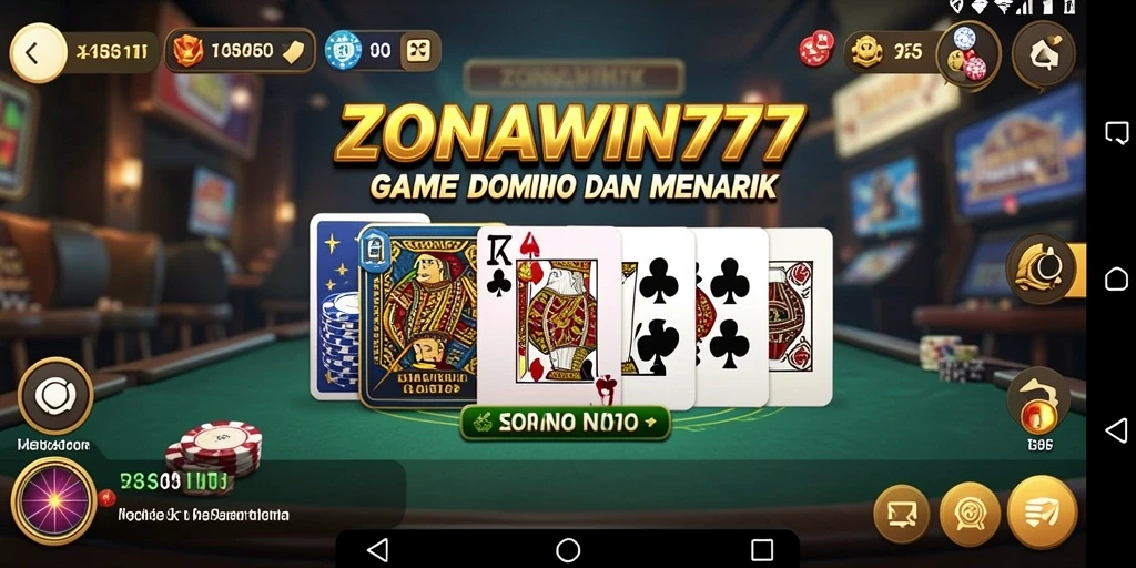 Tampilan gameplay menarik dari ZONAWIN777 dalam permainan Domino.